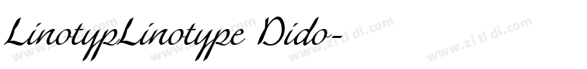 LinotypLinotype Dido字体转换